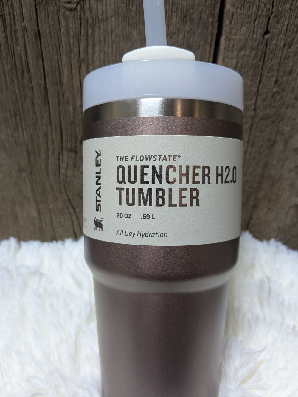 Stanley Quencher H2.0 Tumbler - Rose Quartz with White Lid